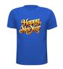 foto 5 t-shirt korte mouw happy new year in 3d letters
