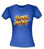 foto 6 t-shirt korte mouw happy new year in 3d letters