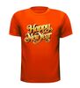 foto 9 t-shirt korte mouw happy new year in 3d letters
