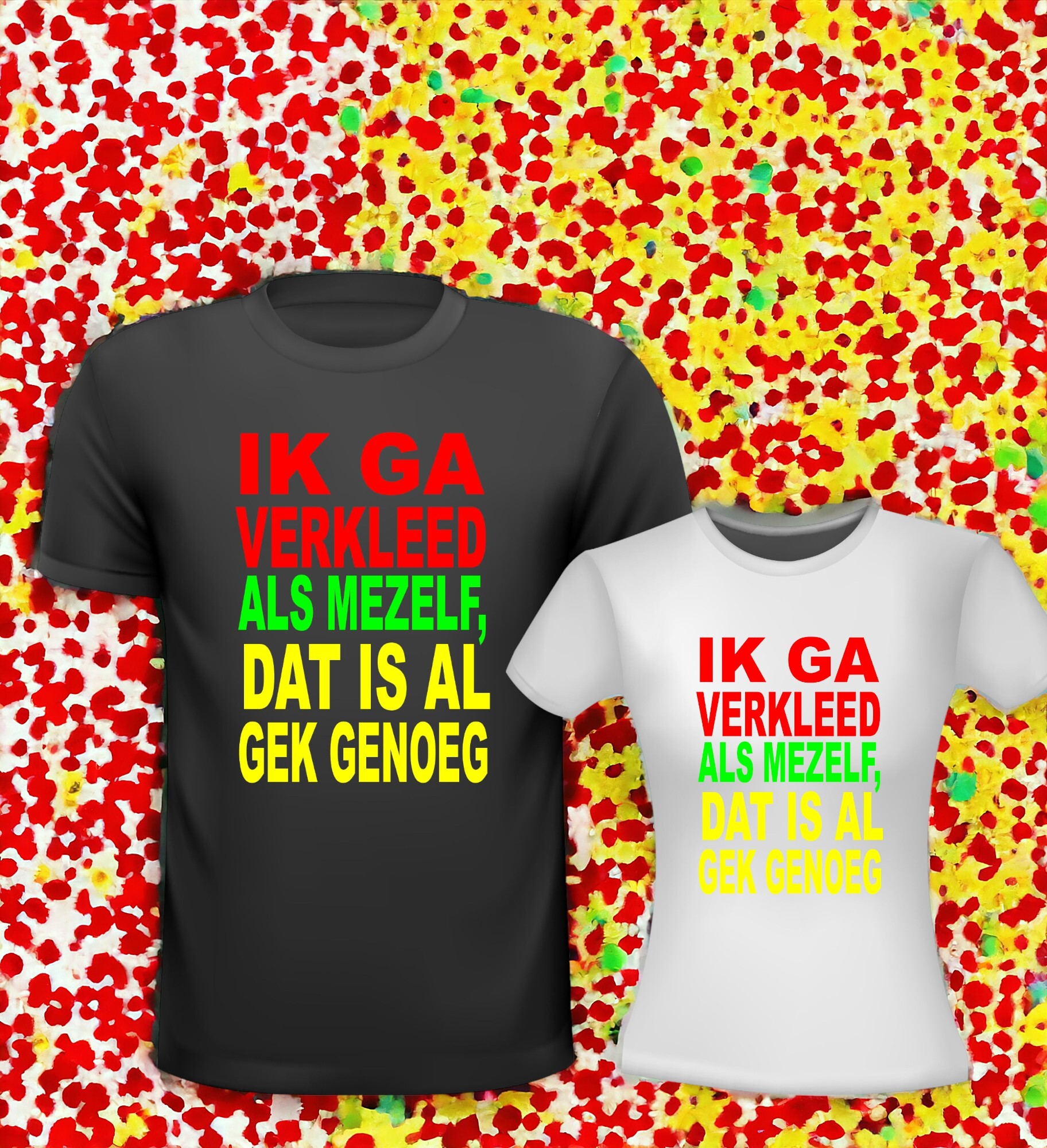 Korte mouwen tshirts carnavalskleding goedkoop