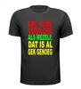 carnaval t-shirt korte mouw ik ga verkleed als mezelf dat is al gek genoeg