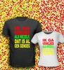 foto 7 carnaval t-shirt korte mouw ik ga verkleed als mezelf dat is al gek genoeg