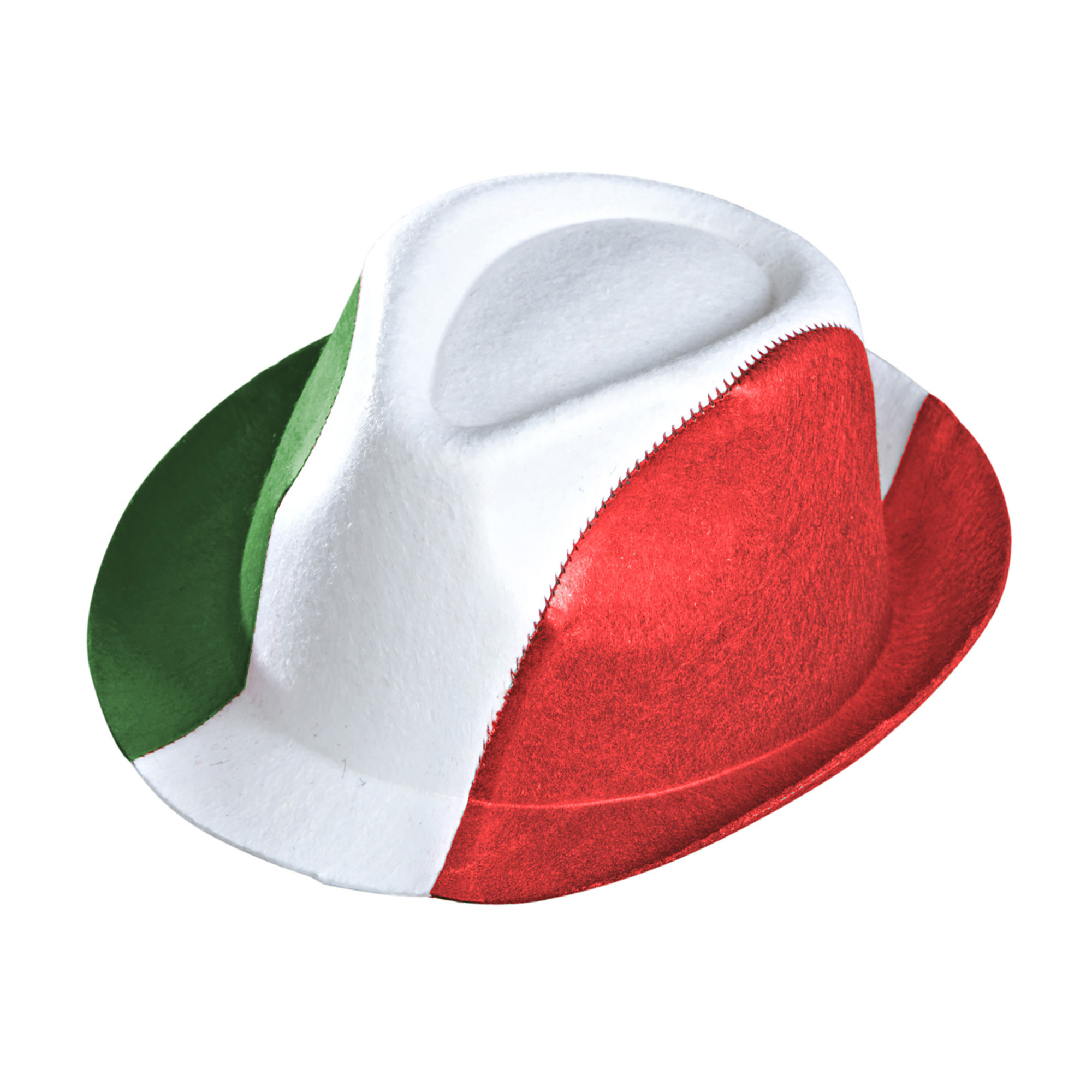 Stijlvol en opvallend italie Vilten hoed voor volwassenen in de Italiaanse kleuren