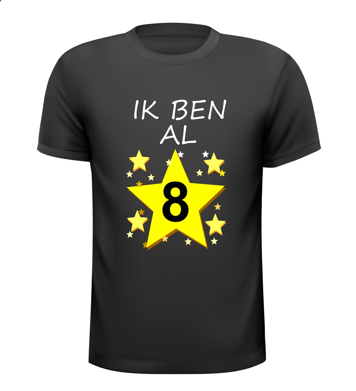 t-shirt korte mouw ik ben al 8 jaar