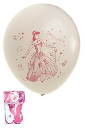 Ballon prinses roze en wit