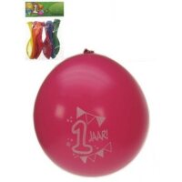 Leeftijdballon 1 jaar 8 stuks per verpakking Leeftijdballon 1 jaar 8 stuks per verpakking