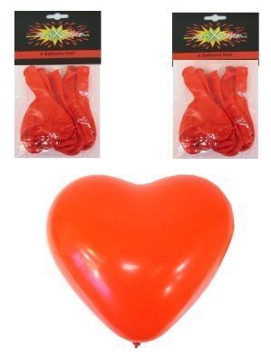 Ballon ballonnen rood hart leuke versiering voor valentijnsdag