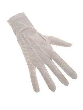 Luxe handschoen wit sinterklaas