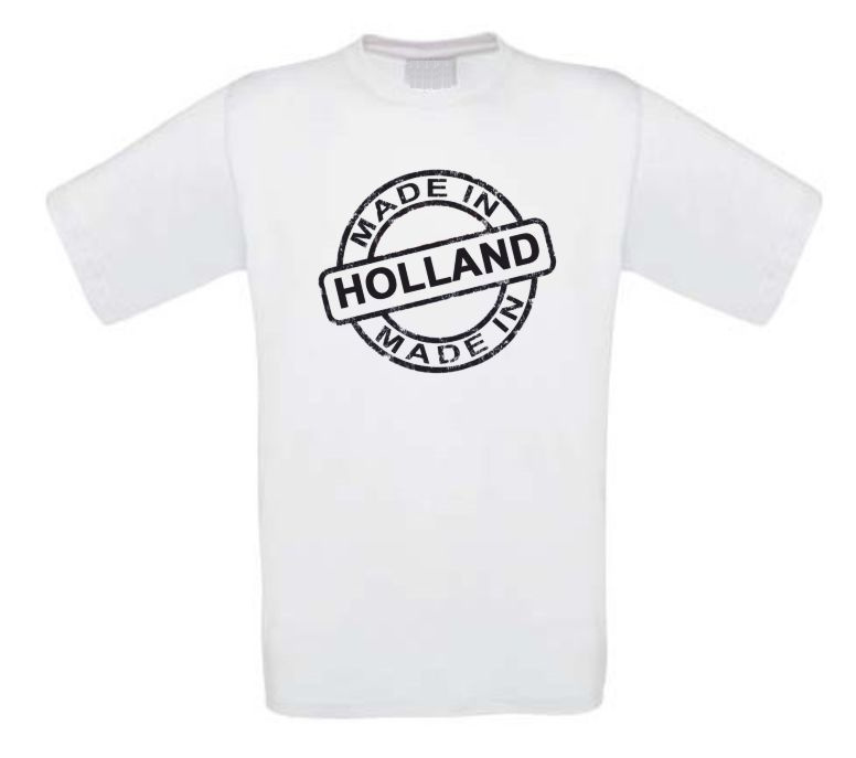 made in holland stempel t-shirt kort mouw