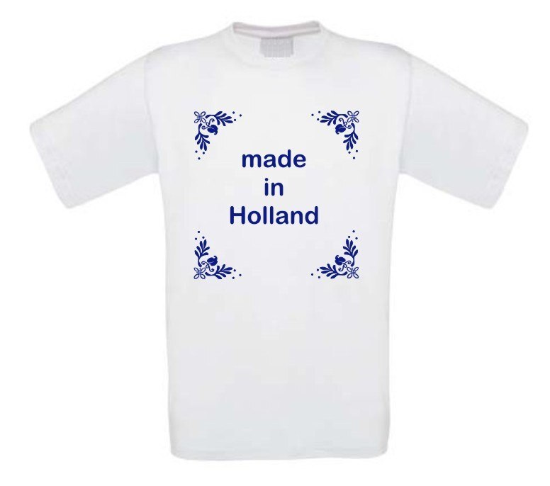 made in holland t-shirt korte mouw
