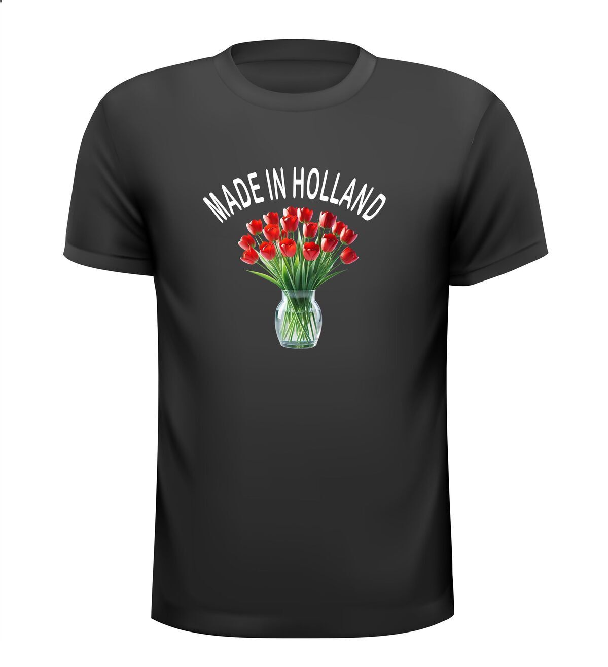 made in holland tulpen t-shirt korte mouw