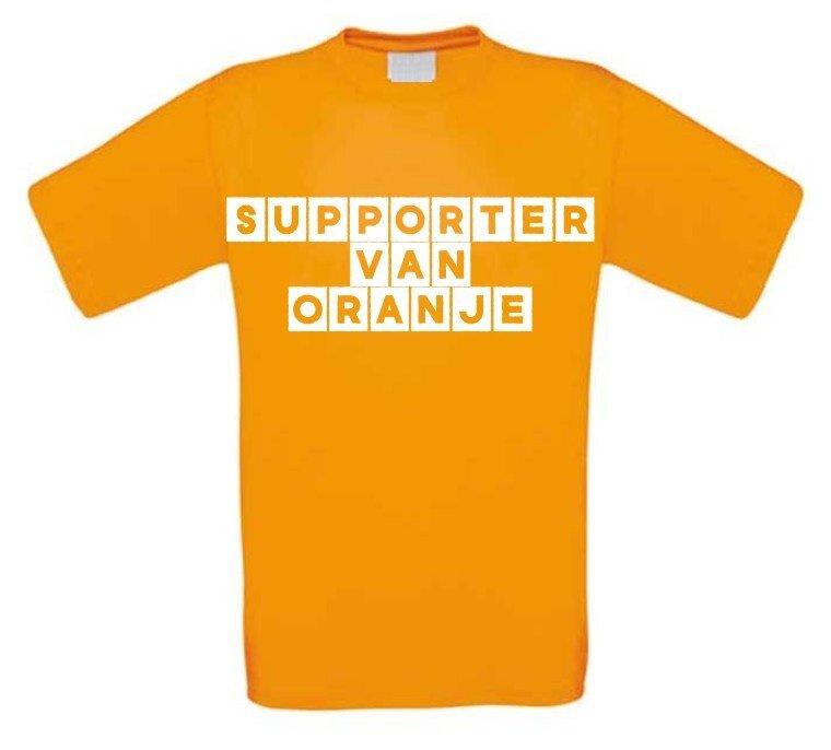 supporter van oranje t-shirt
