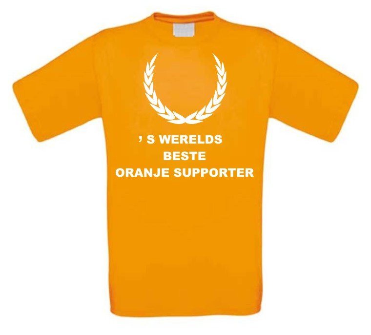 wereld beste oranje supporter t-shirt