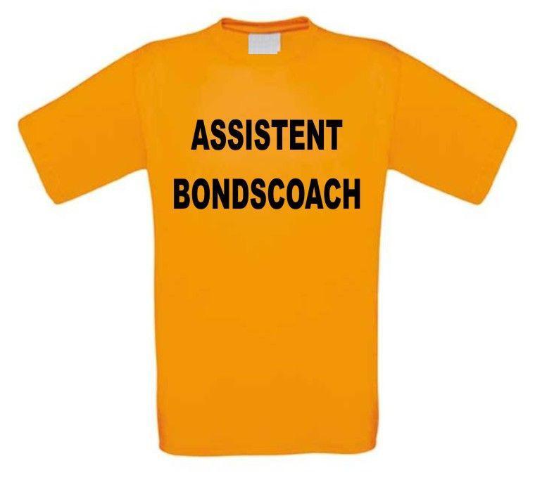 assistent bondscoach t-shirt oranje voetbal 