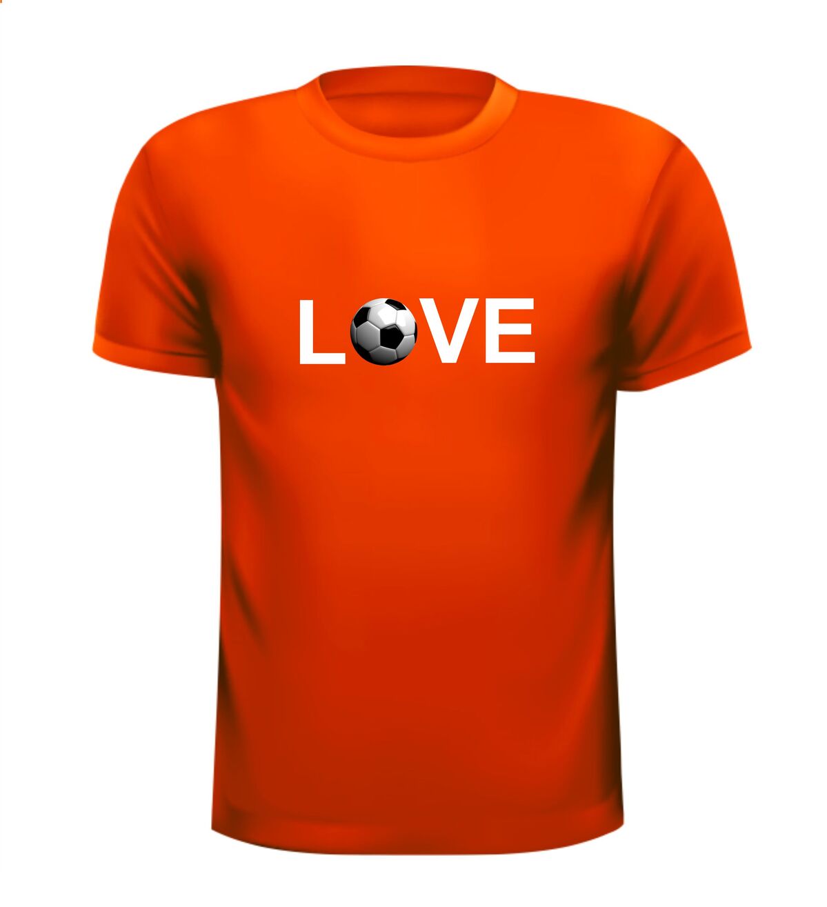 love voetballen ik hou van voetballen t-shirt korte mouw