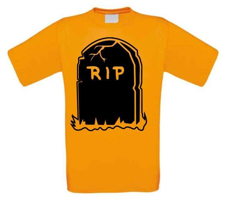 rip grafsteen Halloween t-shirt korte mouw