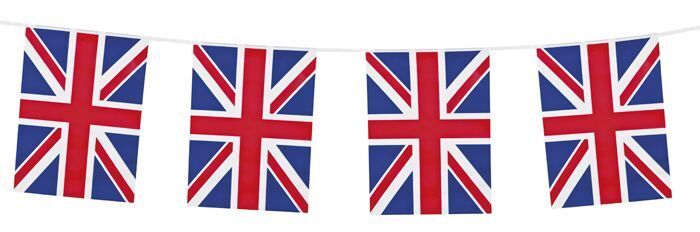 vlaggenlijn Engeland 10 meter plastic 