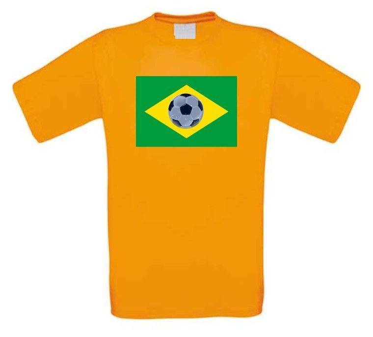 brazilie voetbalvlag voetbalshirt