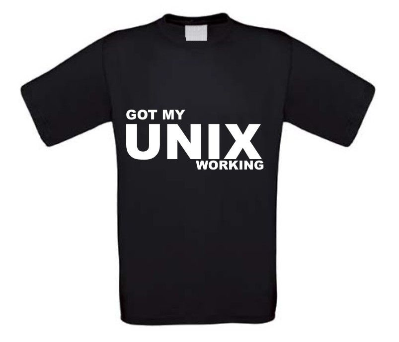 got my unix working t-shirt korte mouw