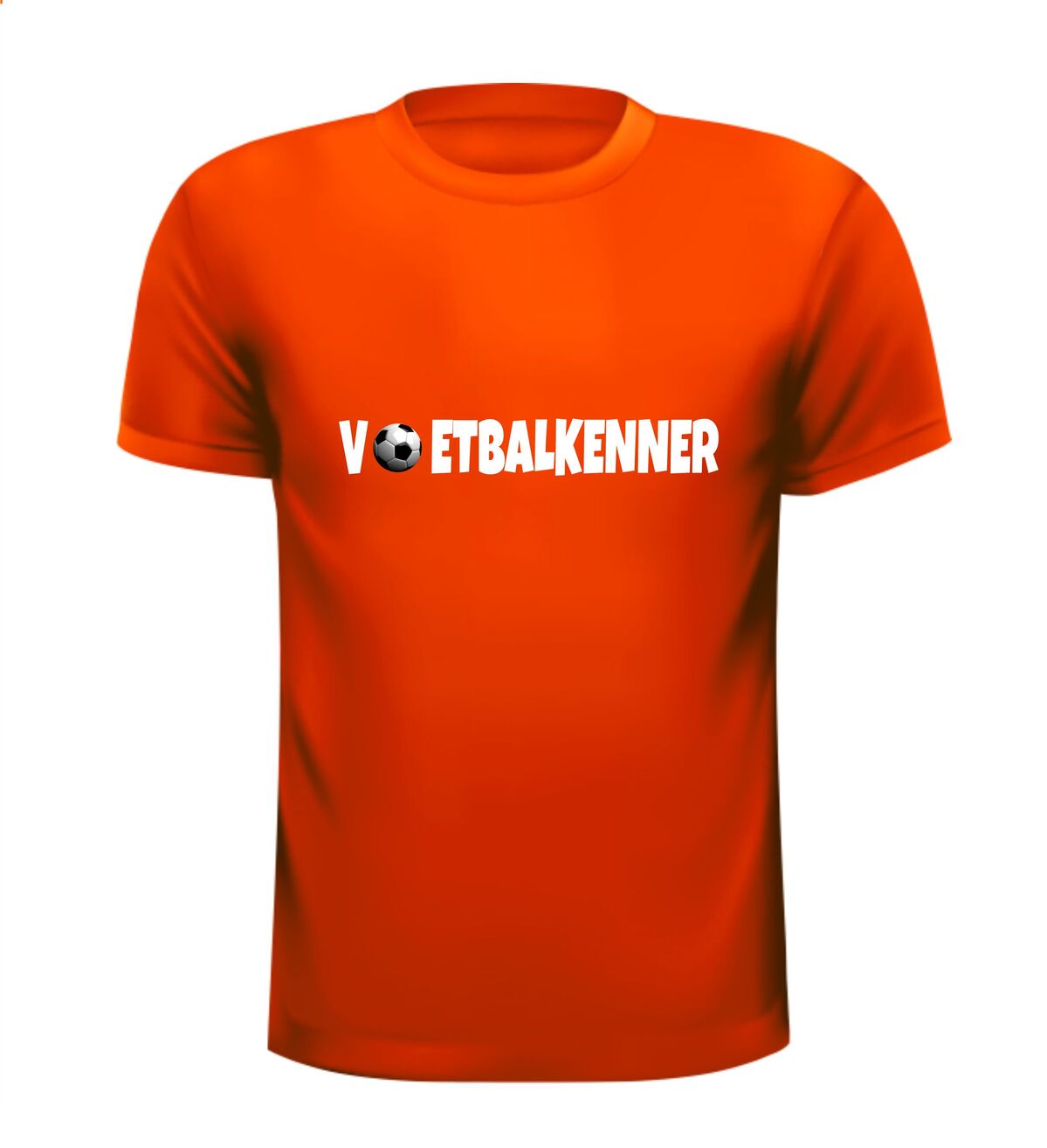 voetbalkenner T-shirt oranje