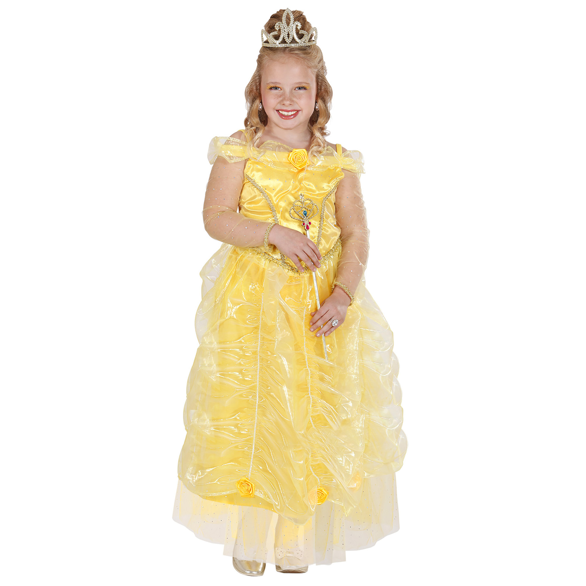  Prinsessen jurk geel  meisje Anabel