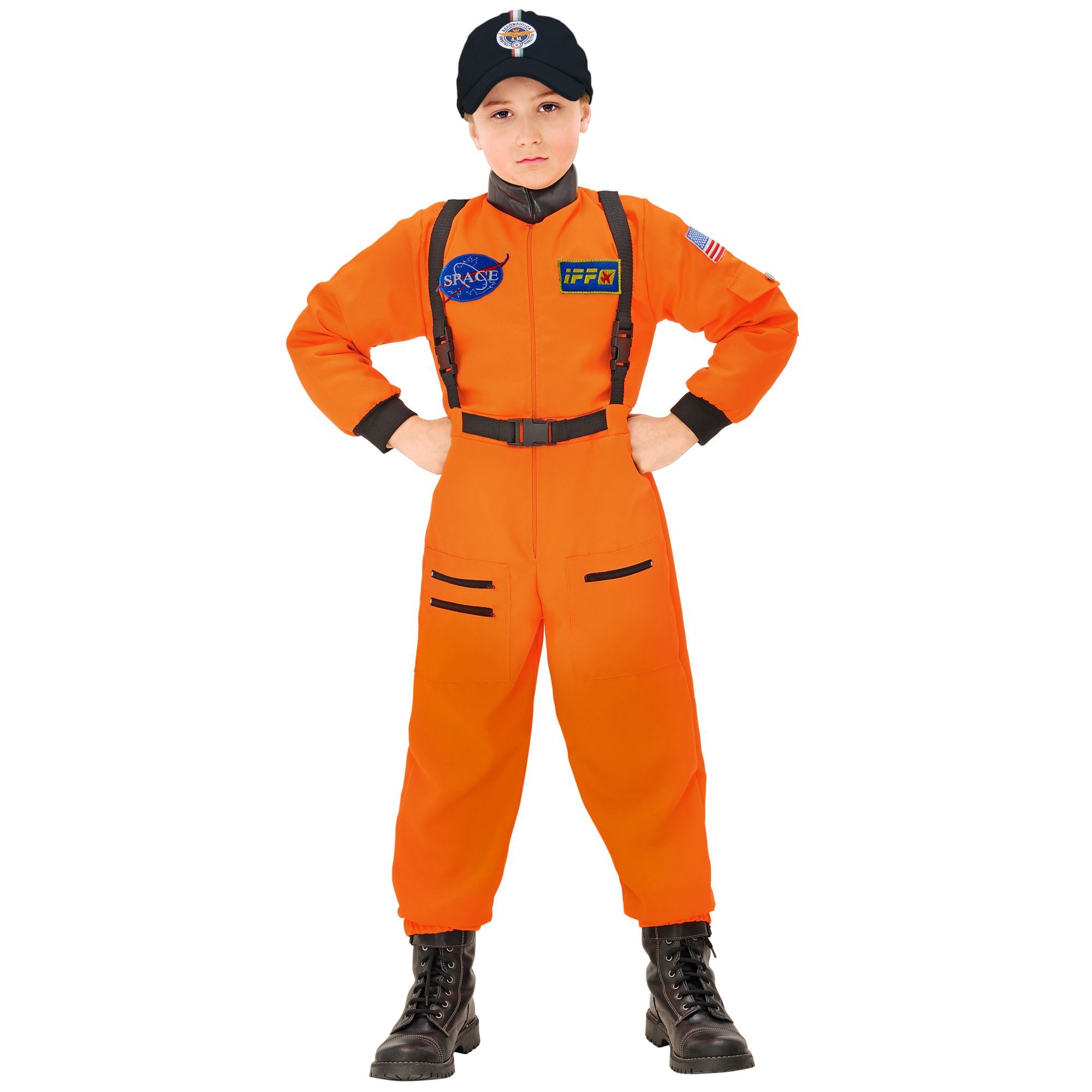 Astronaut kostuum kind oranje