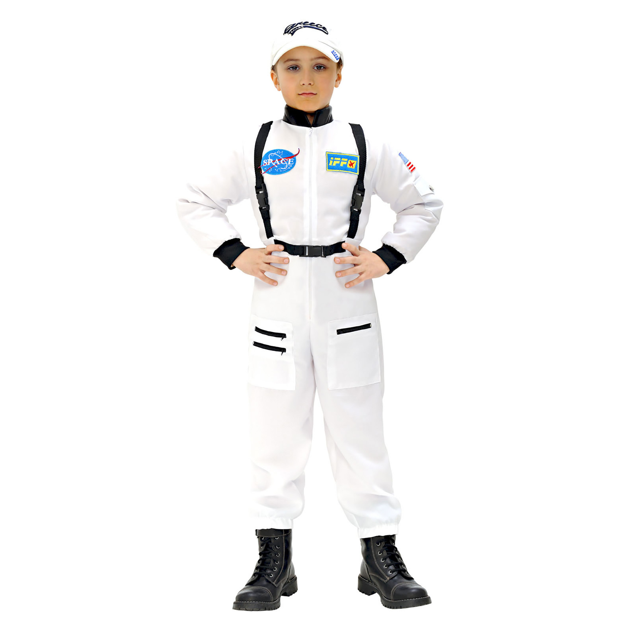 Astronaut kostuum kind wit