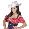 foto 4 cowboy hoed zilver volwassen