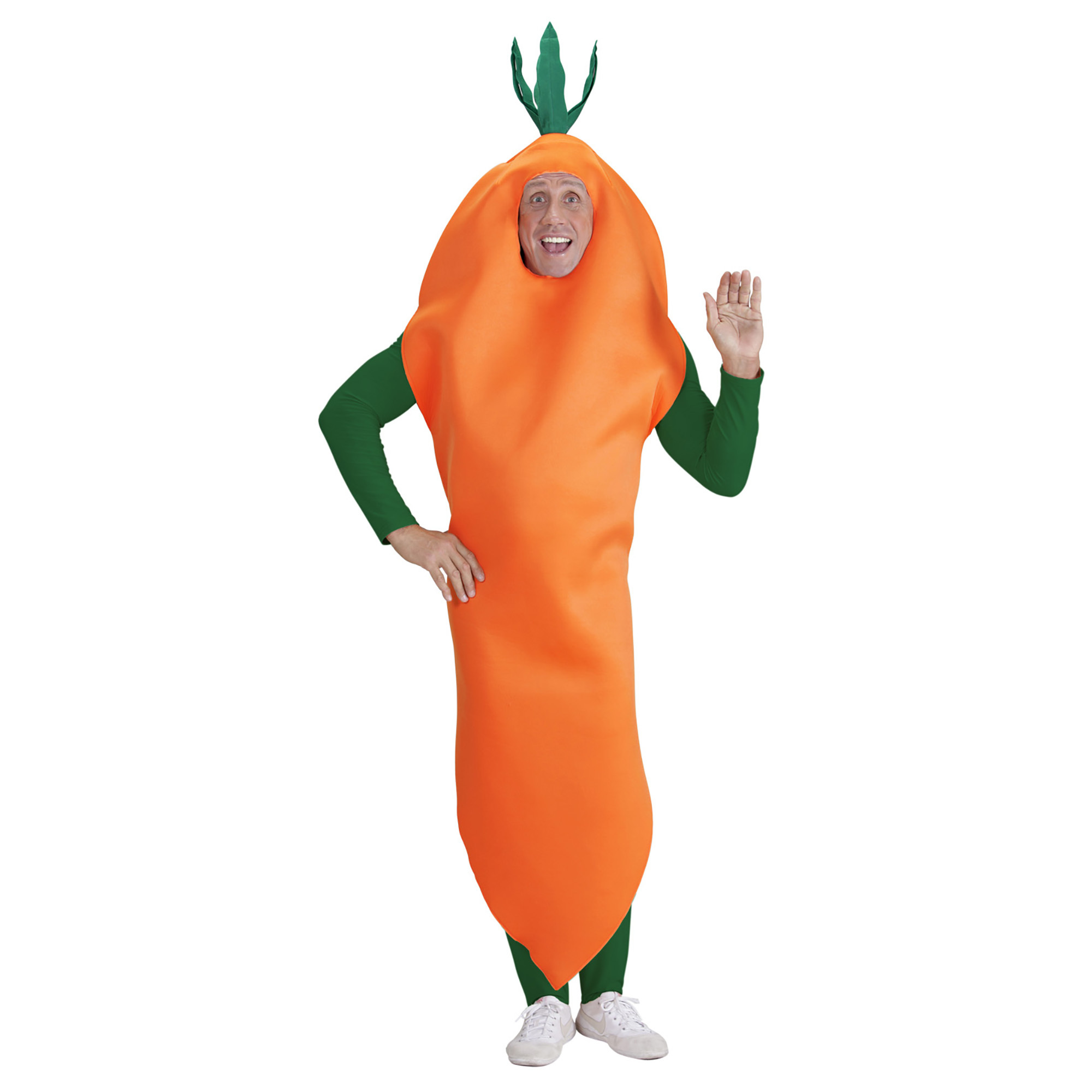 Oranje wortel kostuum volwassen