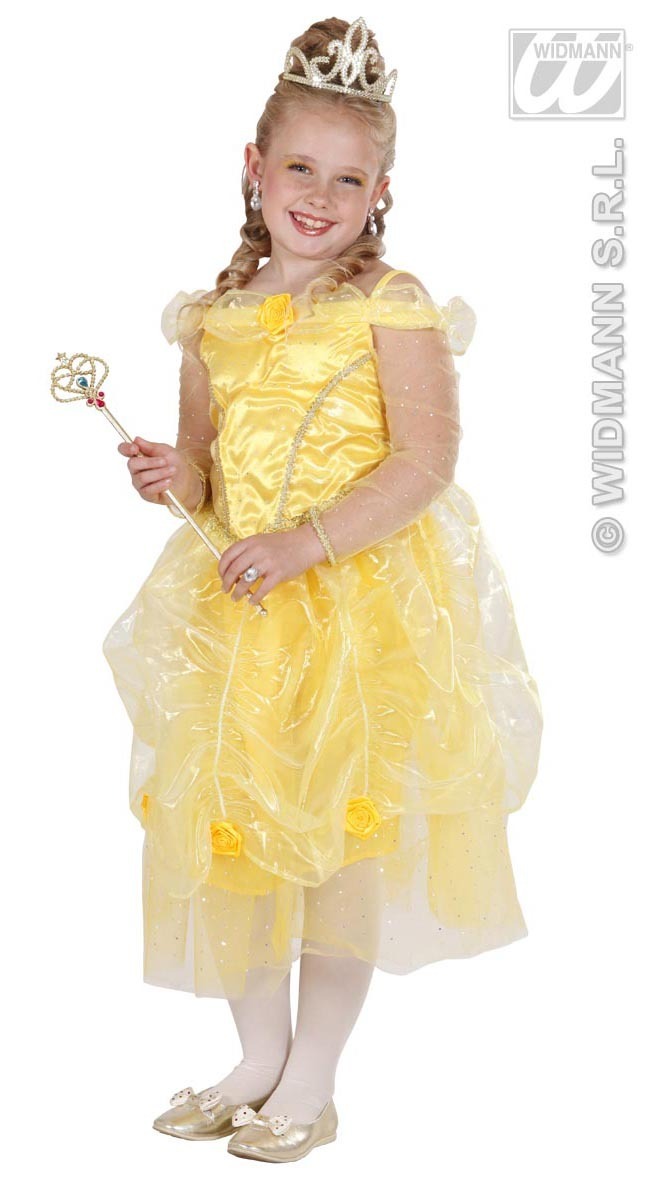 prinsessen jurk geel kind