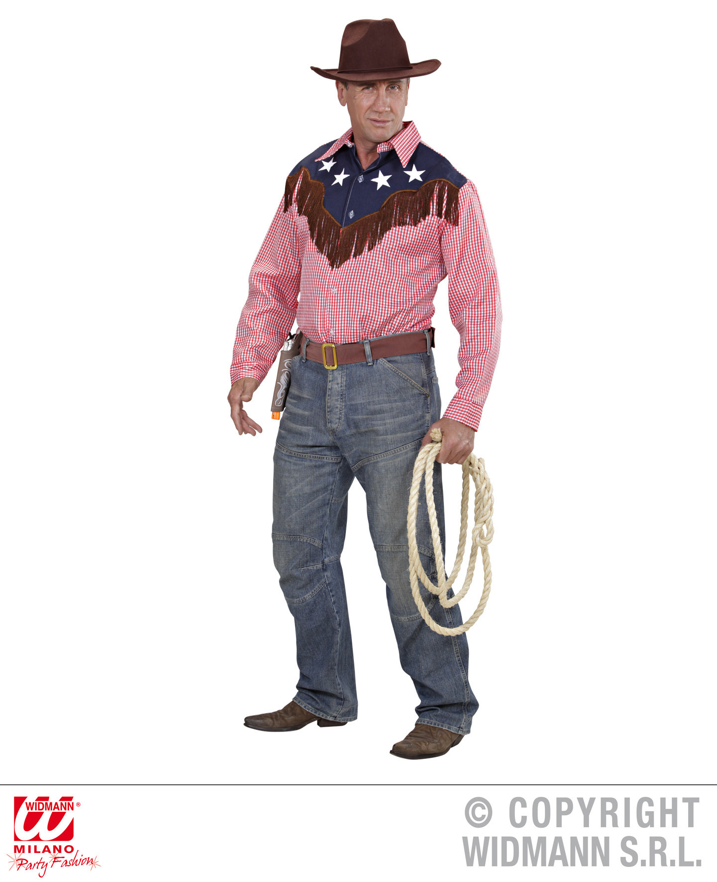 Rodeo cowboy blouse volwassen