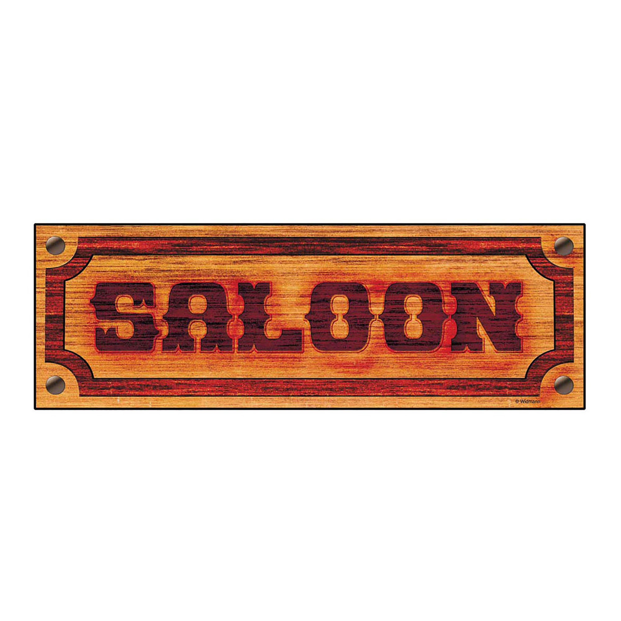 Schild karton Saloon 78x 26 CM