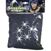 Spinneweb 100 gram zwart met 5 spinnen