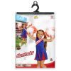 foto 3 Amerikaanse cheerleader  meisje blauw rood kind