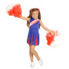 foto 4 Amerikaanse cheerleader  meisje blauw rood kind