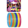 foto 4 Armbanden 25 ringen neon kleuren