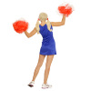 foto 3 cheerleader jurk dame rood blauw