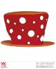 foto 1 Clownshoed rood met witte stippen volwassen