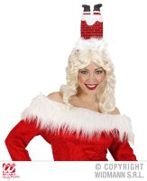 Diadeem kerstman in schoorsteen