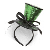 foto 2 Diadeem mini groene hoed glitter