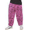 foto 1 Disco baggy broek roze gestreept volwassen 80''s