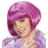 Disco pruik kind paars bobline