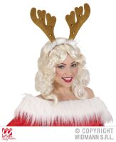 Feestelijke rendier diadeem met belletjes perfect voor kerst