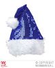 foto 2 Kerstman muts met pailletten blauw