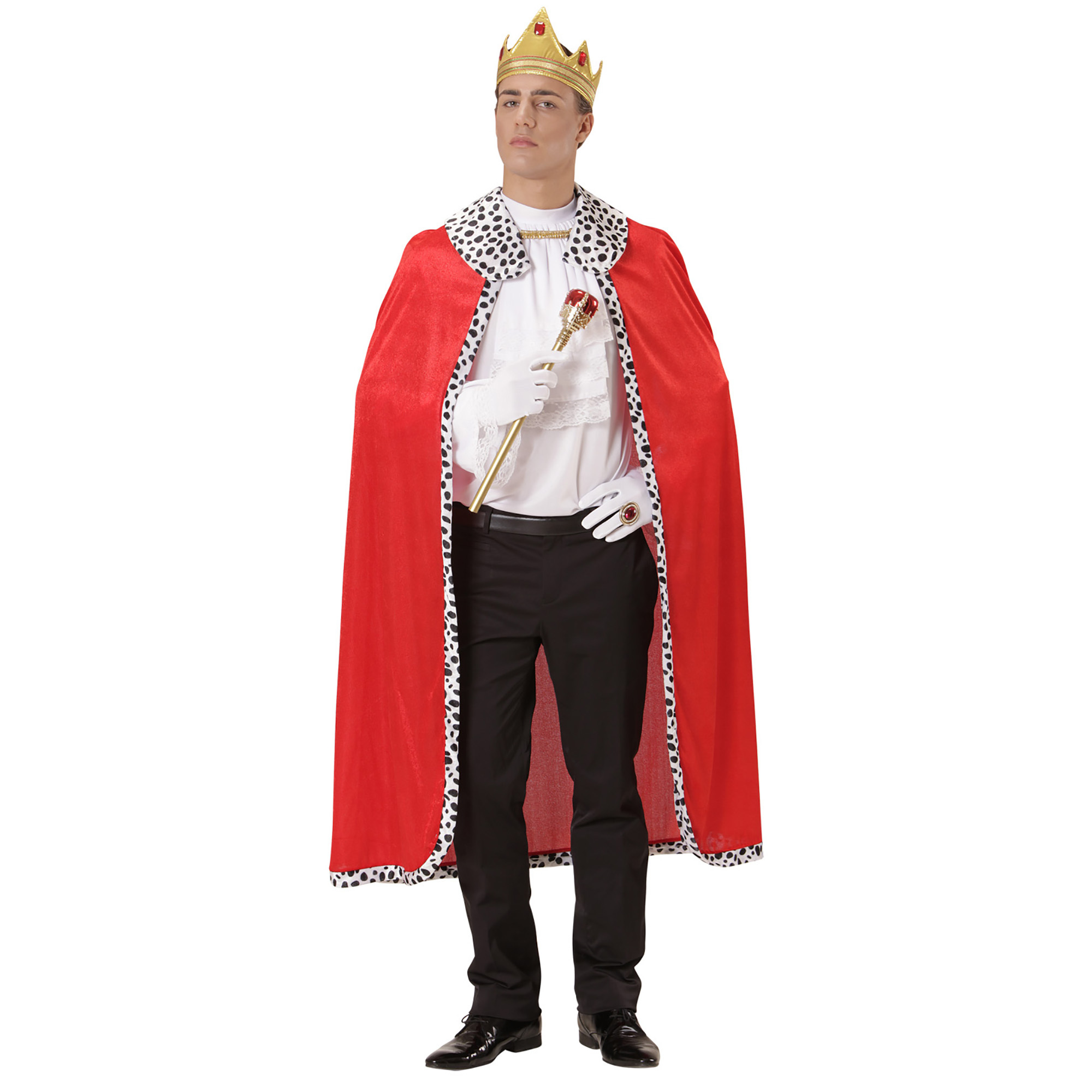 Koning mantel met kroon volwassen zijne hoogheid