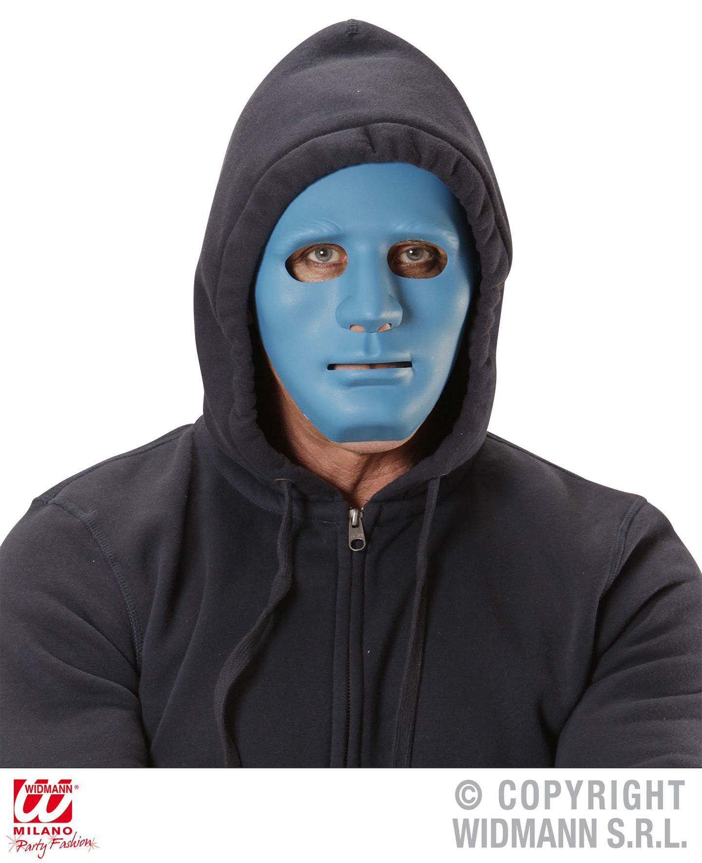 Masker anymous blauw