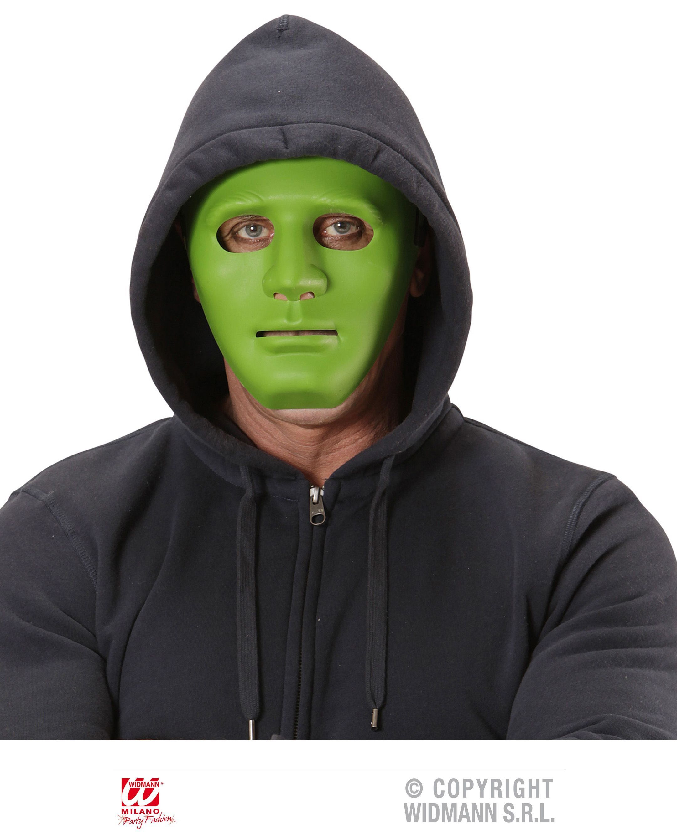 Masker anymous groen