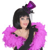 foto 3 Mini paarse glitter hoge hoed op diadeem