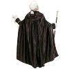 foto 5 Mysterieuze zwarte cape  met capuchon 152cm