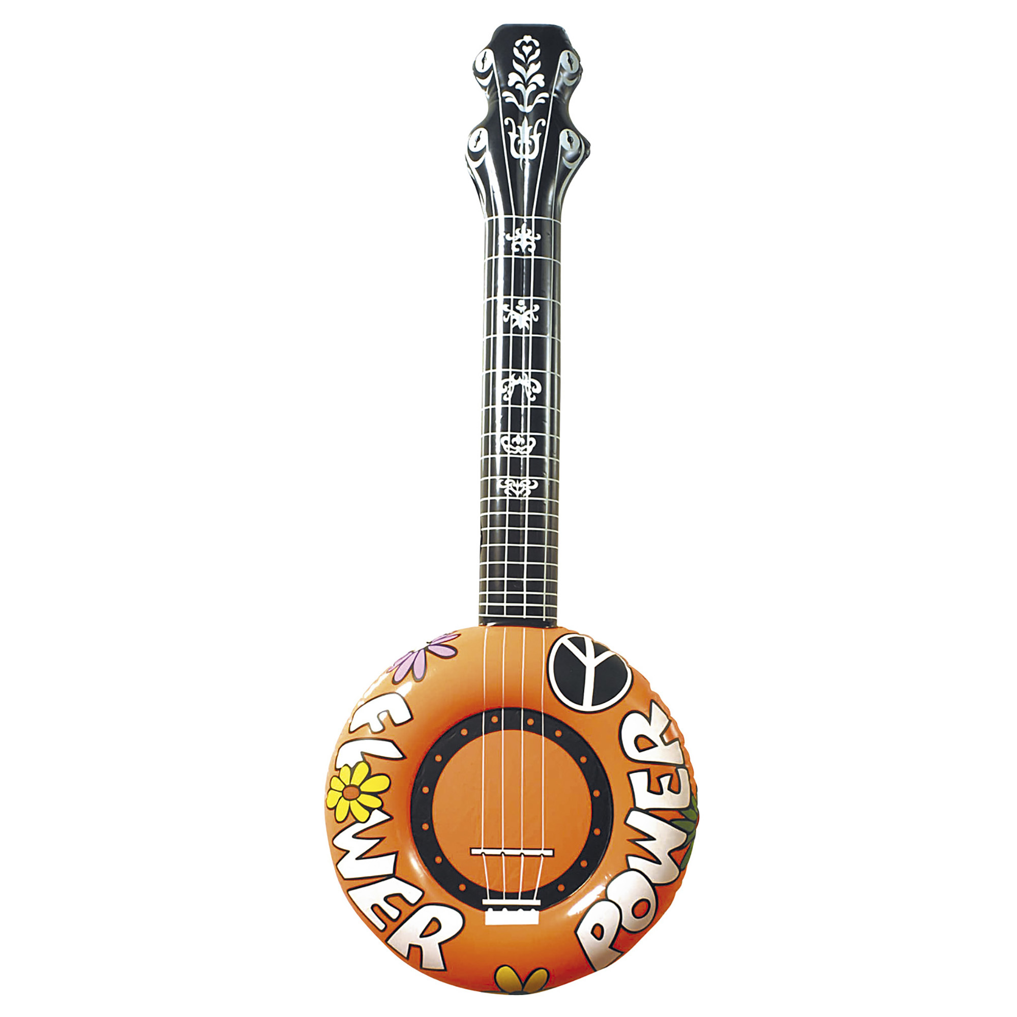 Opblaasbare banjo oranje 100cm